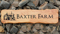 Baxter farm sign 80cm x 20cm x 5cm